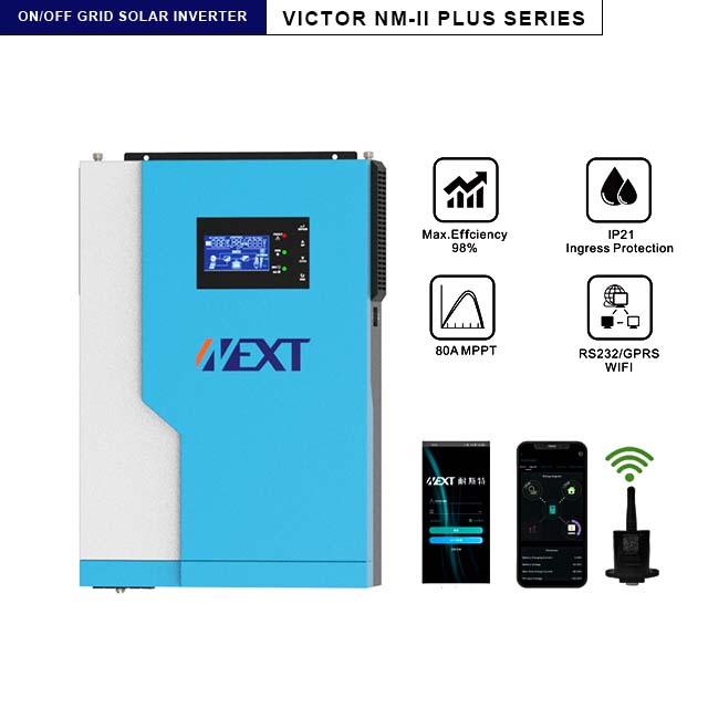 NEXTPOWER NM-II Plus 5.5kw 100A MPPT مع أو بدون عاكس شمسي خارج الشبكة لعاكس الطاقة الشمسية المنزلي 