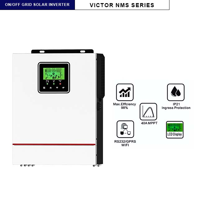 NMS سلسلة 20-150VDC PV المدخلات 40A MPPT 800W / 1500W خارج الشبكة العاكس الصغير